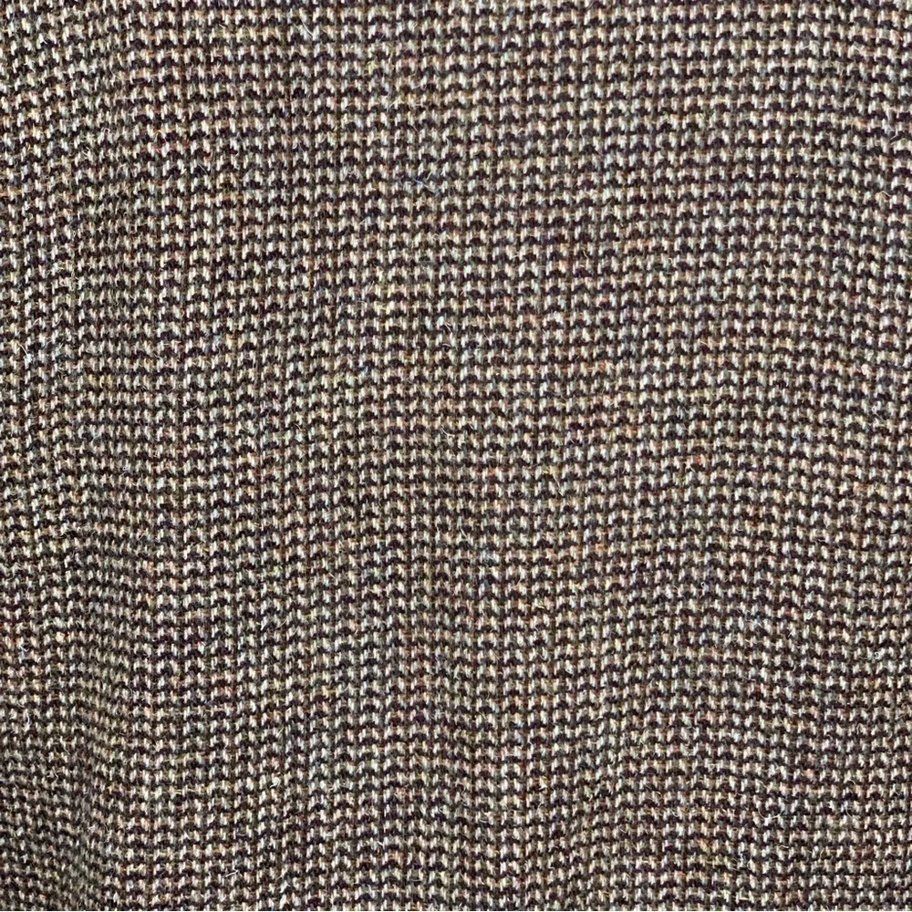 Size 14 Vintage Wool Ellen Tracy Union Made Brown Tan Lined Large Academia